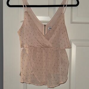 Express Blush and Gold Camisole NEW